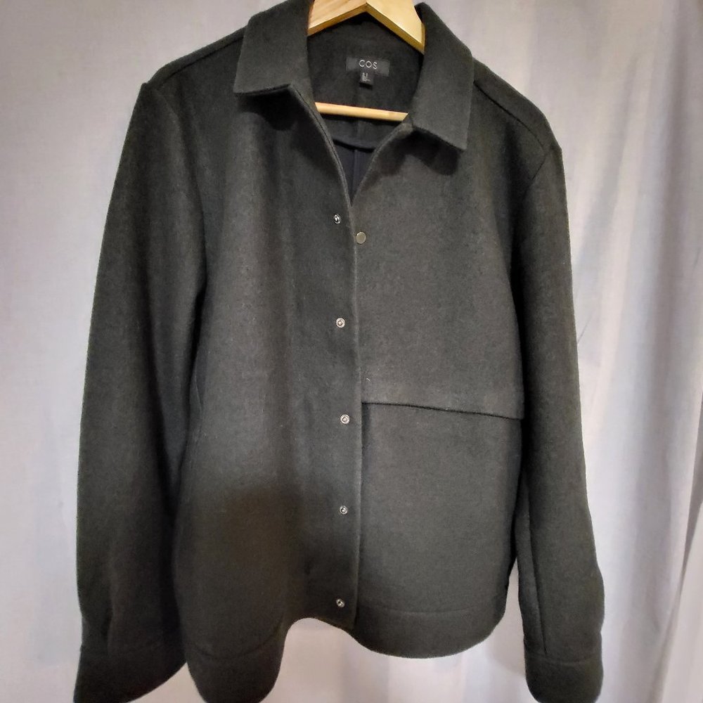 COS Charcoal Men's Shirt Jacket